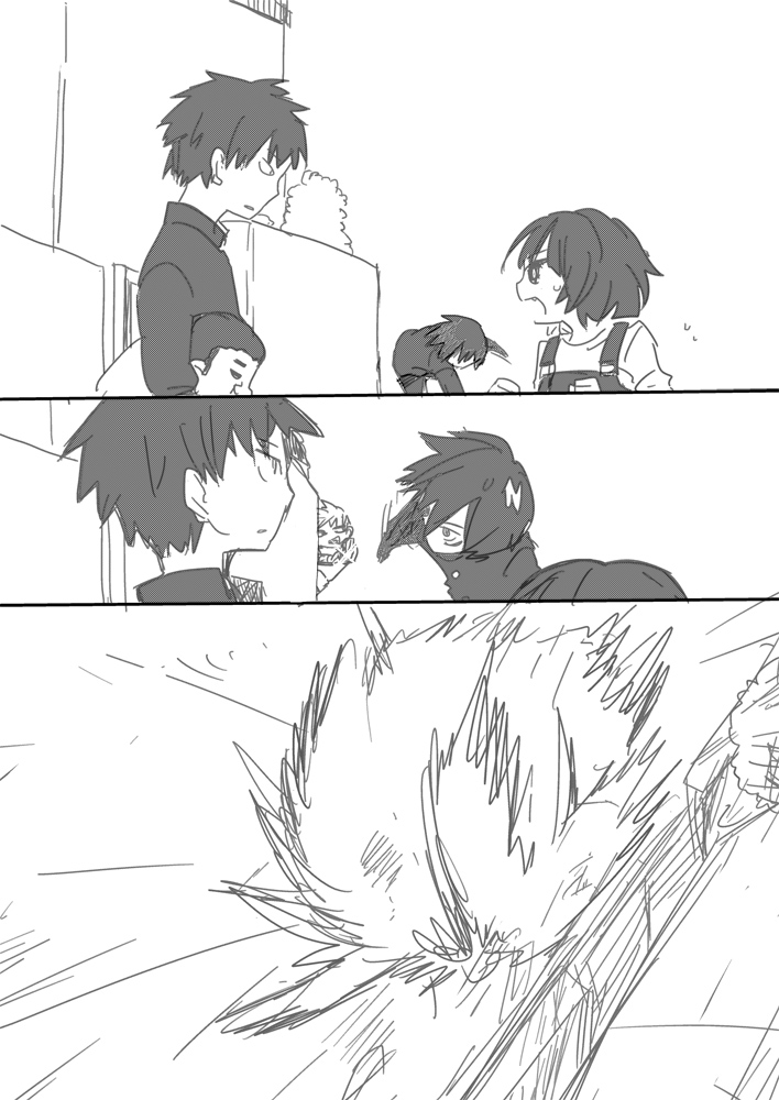 fubuki, saitama, genos, onsoku no sonic, and yamazaru (one-punch man) drawn by una_(mazinger)