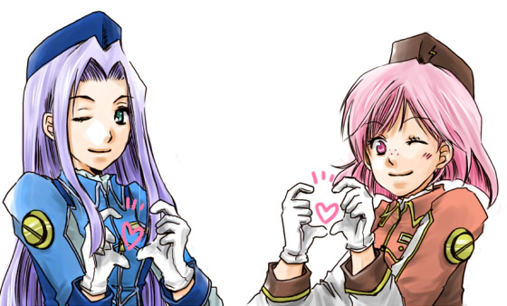 kate lindberg and amy fairchild (wild arms and 1 more) drawn by suzu_neco