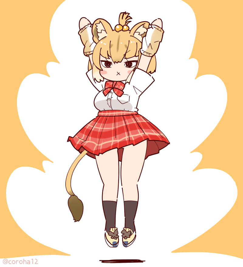 masai lion (kemono friends and 1 more) drawn by coroha