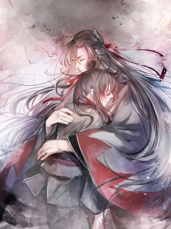 wei wuxian and mo xuanyu (modao zushi) drawn by rakkyhappy