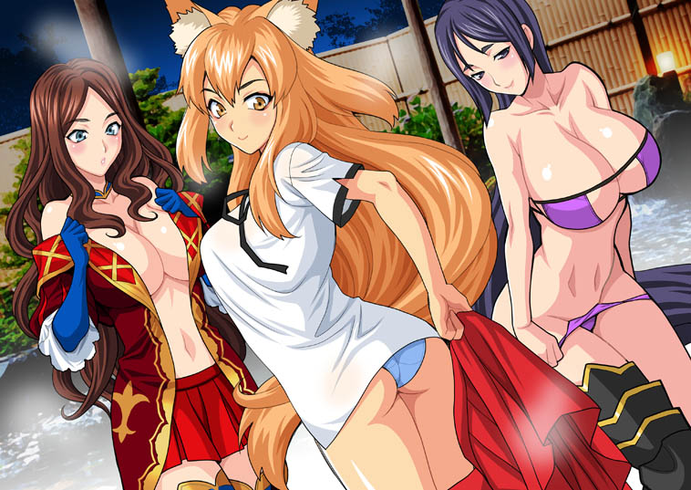 minamoto no raikou, leonardo da vinci, and suzuka gozen (fate and 1 more) drawn by yukiyanagi