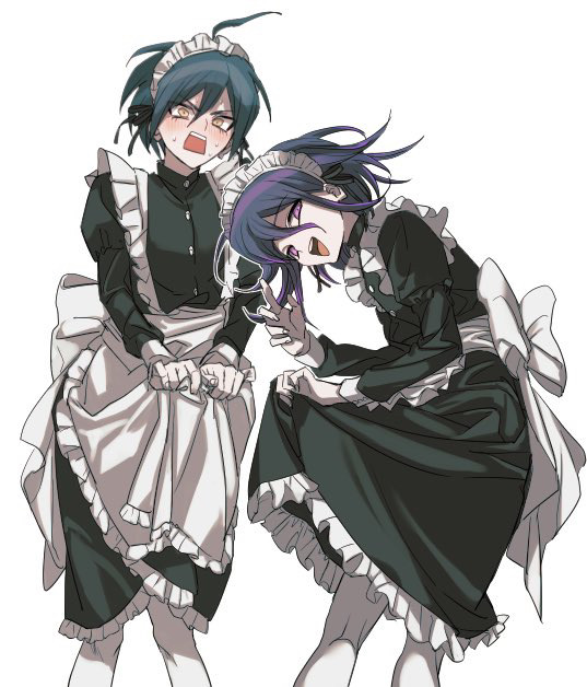 oma kokichi and saihara shuichi (danganronpa and 1 more) drawn by setubigo