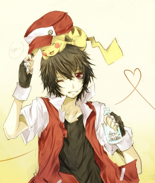 pikachu, red, and pixiv red (pokemon and 1 more)