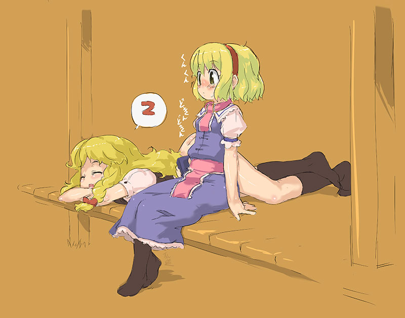 kirisame marisa and alice margatroid (touhou) drawn by randou