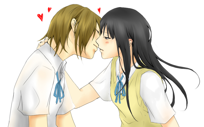 akiyama mio and tainaka ritsu (k-on!) drawn by aoyashio_rin