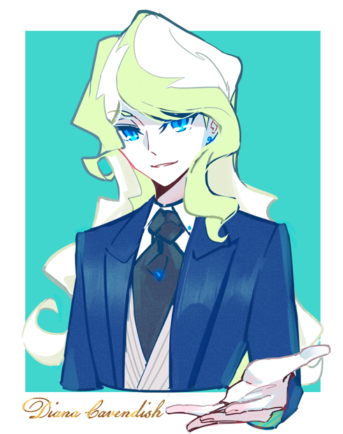 diana cavendish (little witch academia) drawn by milk_puppy