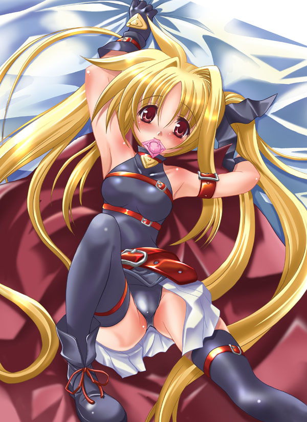 fate testarossa (lyrical nanoha and 1 more) drawn by mio_(fastest_lap)