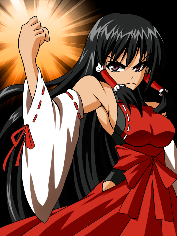 sendai hakurei no miko (original and 2 more) drawn by masoppo
