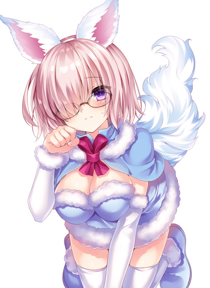 mash kyrielight and fou (fate and 1 more) drawn by nogi_takayoshi