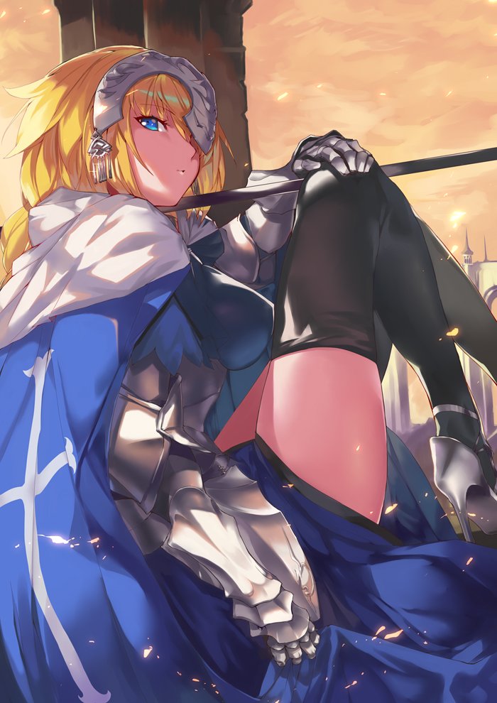 jeanne d'arc (fate and 1 more) drawn by ohland