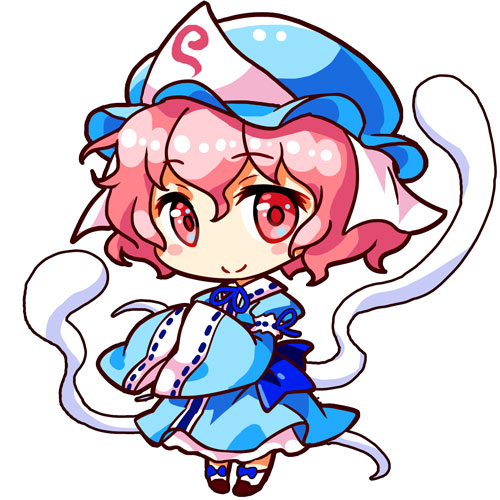 saigyouji yuyuko (touhou) drawn by renren_(ah_renren)