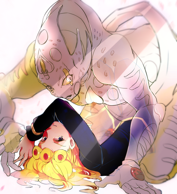 giorno giovanna and gold experience requiem (jojo no kimyou na bouken and 1 more) drawn by xxxceller