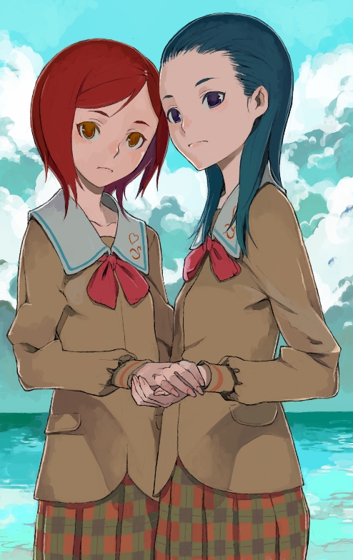 kiryuu michiru and kiryuu kaoru (precure and 1 more) drawn by fakepucco