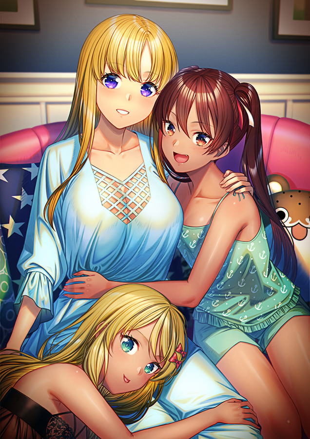 fletcher, libeccio, grecale, and bokukawauso (kantai collection) drawn by unowen