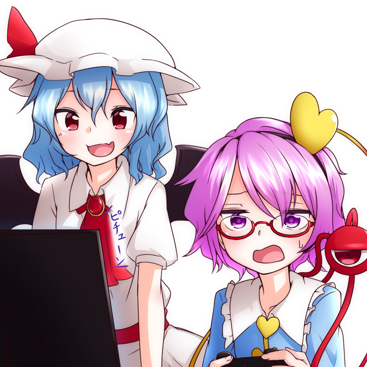 remilia scarlet and komeiji satori (touhou) drawn by kameyan