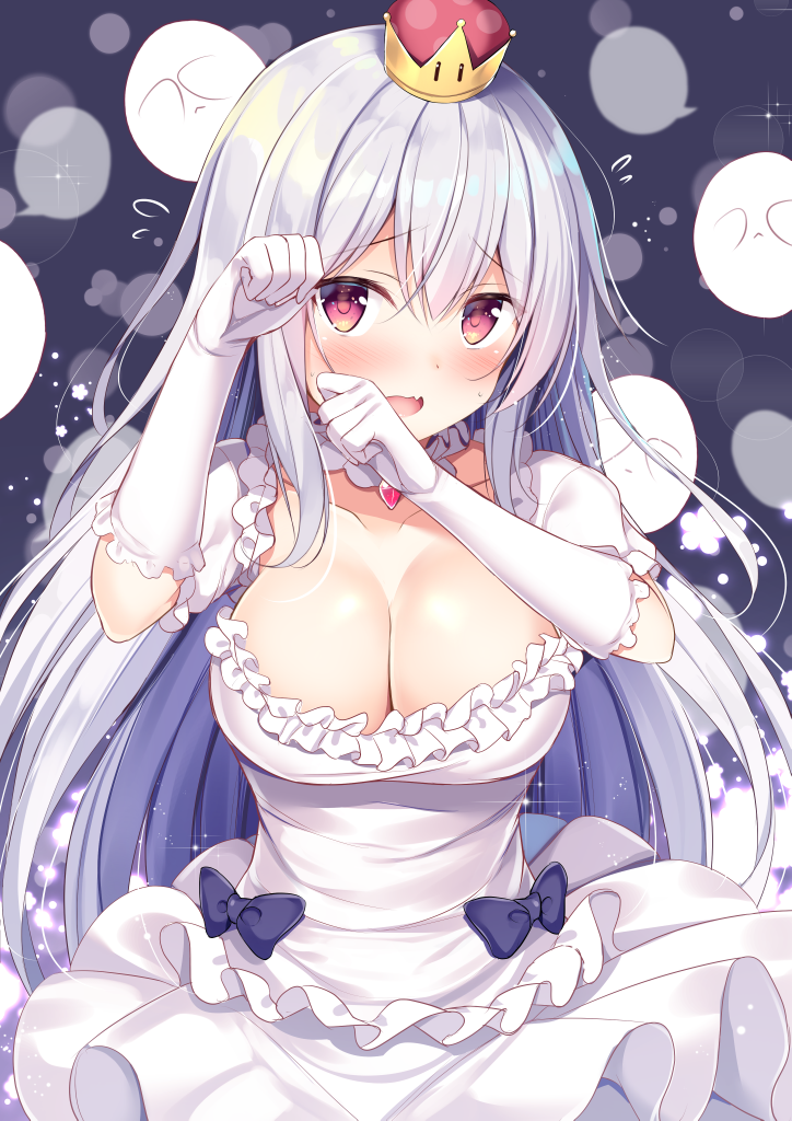princess king boo and boo (mario and 2 more) drawn by tomoo_(tomo)