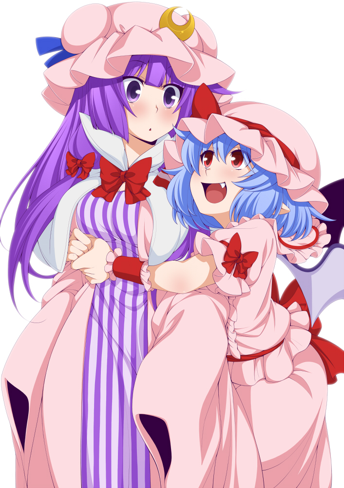 remilia scarlet and patchouli knowledge (touhou) drawn by eichi_yuu