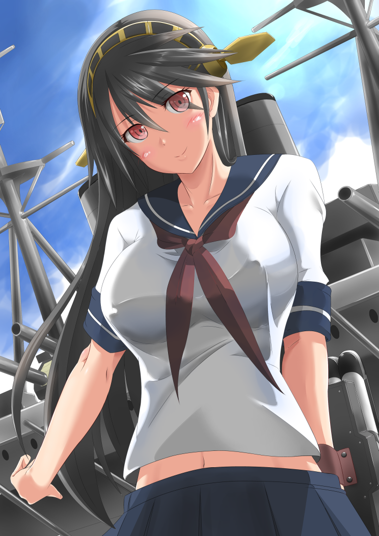 haruna (kantai collection) drawn by ichikawa_feesu