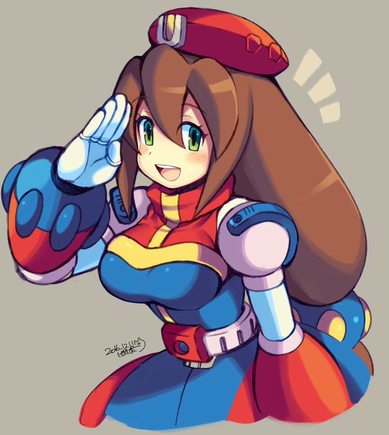 iris (mega man and 2 more) drawn by iroyopon