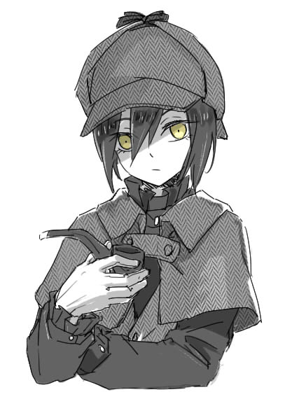 saihara shuichi (danganronpa and 1 more) drawn by shiro_q~