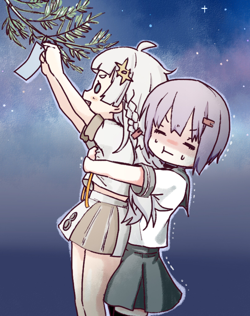 yuzuki yukari and kizuna akari (voiceroid and 1 more) drawn by sakana_(syake)
