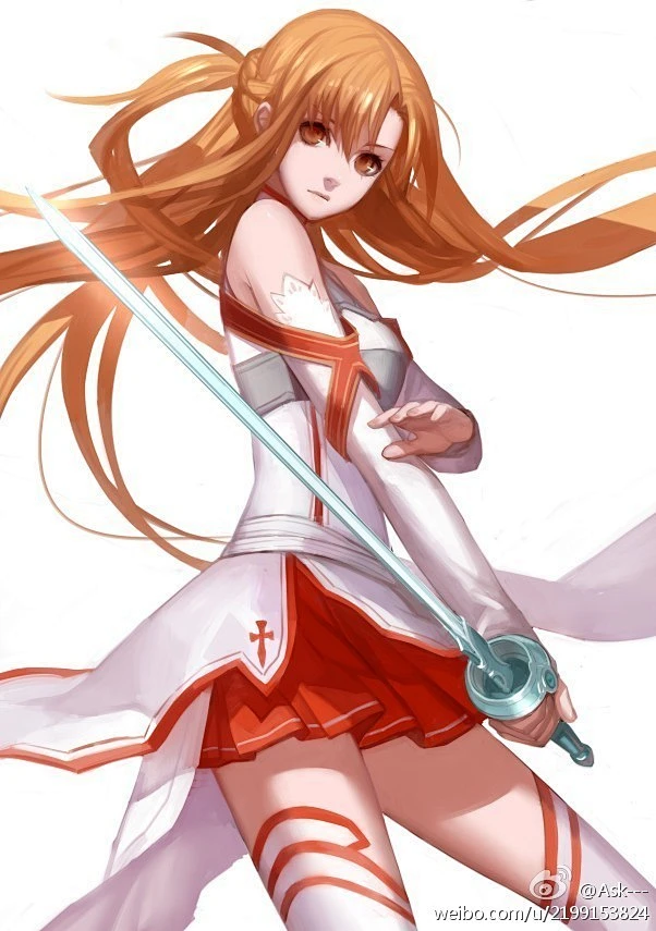 asuna (sword art online) drawn by ask_(askzy)