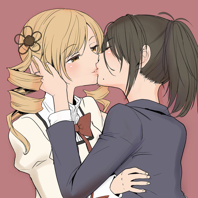 tomoe mami and office lady (mahou shoujo madoka magica) drawn by ayanero_taicho