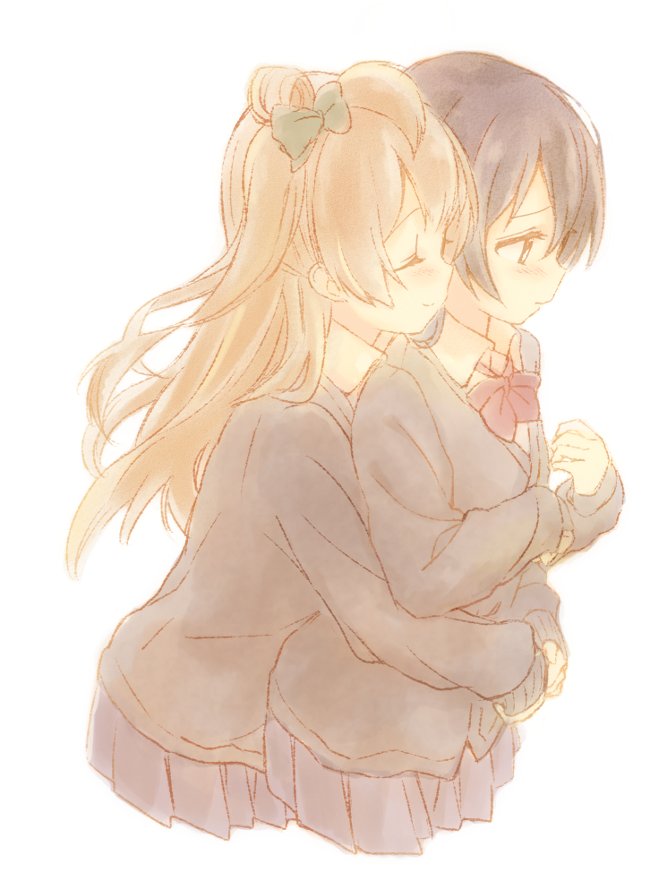 sonoda umi and minami kotori (love live! and 1 more) drawn by cora_stt