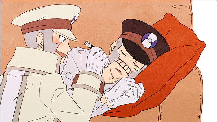 ingo and emmet (pokemon and 1 more) drawn by jaho