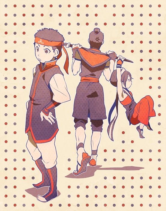 toph beifong, aang, and sokka (avatar legends and 1 more) drawn by t_k_g