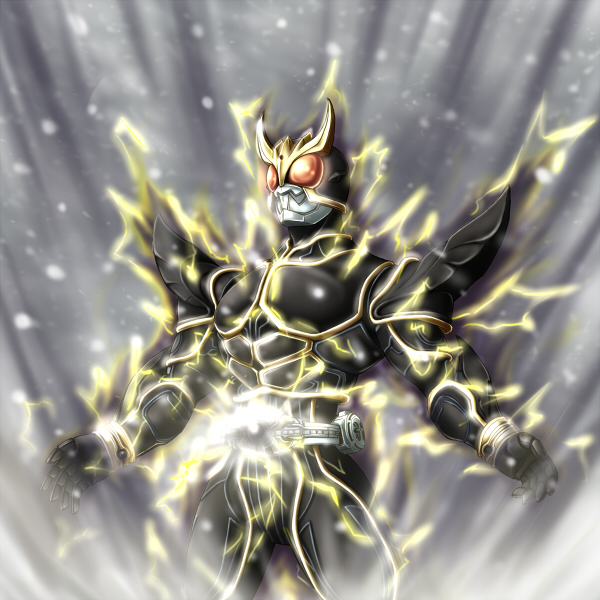 kamen rider kuuga (kamen rider and 1 more) drawn by irisu_haniwa