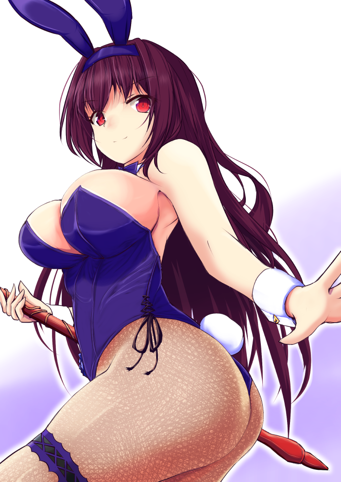 scathach (fate and 1 more) drawn by tetsuhige
