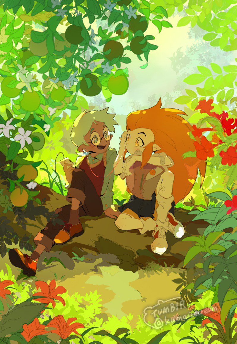 edalyn clawthorne and raine whispers (the owl house) drawn by kuma20151225