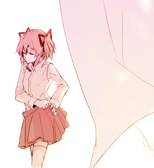 kaname madoka (mahou shoujo madoka magica) drawn by hanyae