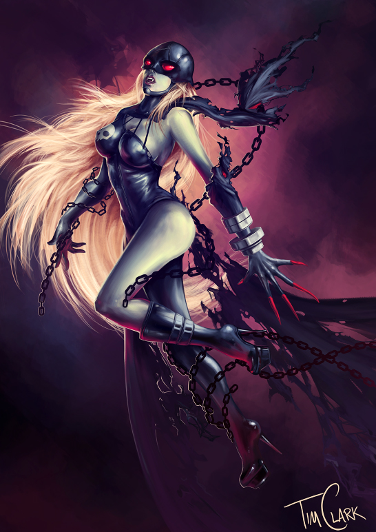 ladydevimon (digimon and 1 more) drawn by xsheepi