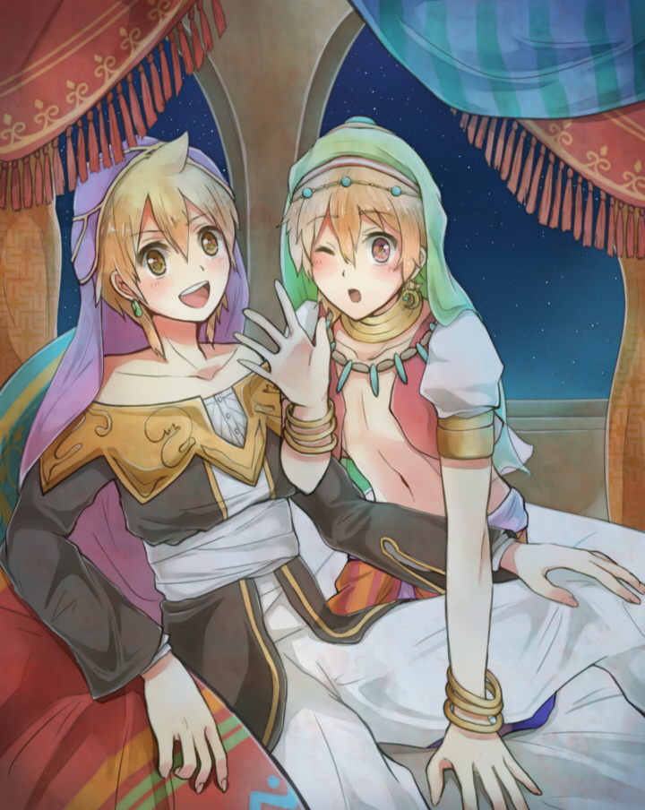 alibaba saluja and hazuki nagisa (magi the labyrinth of magic and 1 more) drawn by somehara