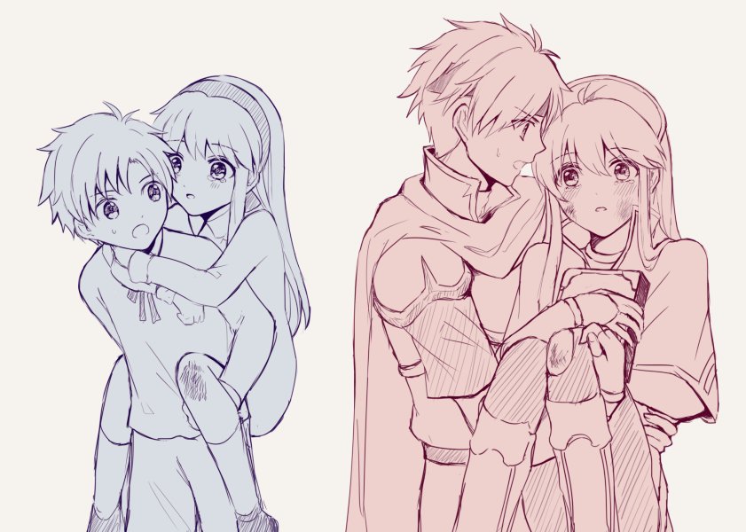 roy and lilina (fire emblem and 1 more) drawn by wspread