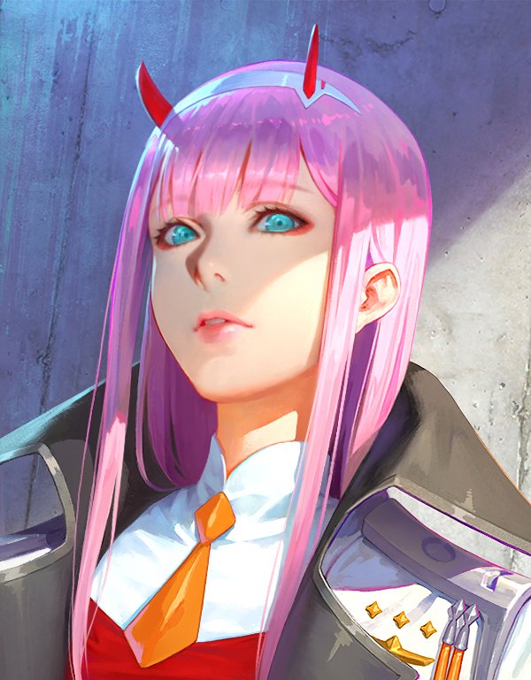 zero two (darling in the franxx) drawn by shuichi_wada