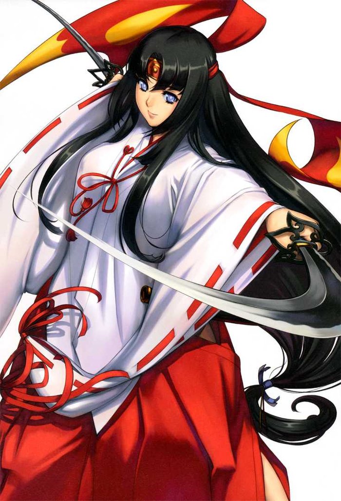 tomoe and kensei-miko tomoe (queen's blade and 1 more) drawn by eiwa