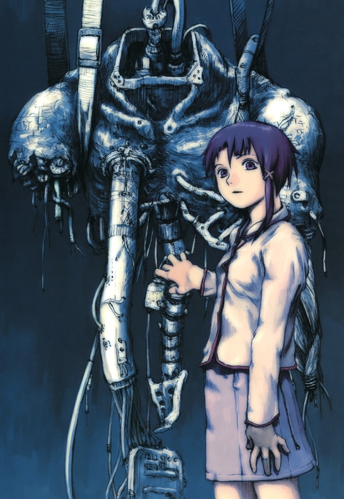 iwakura lain (serial experiments lain) drawn by abe_yoshitoshi