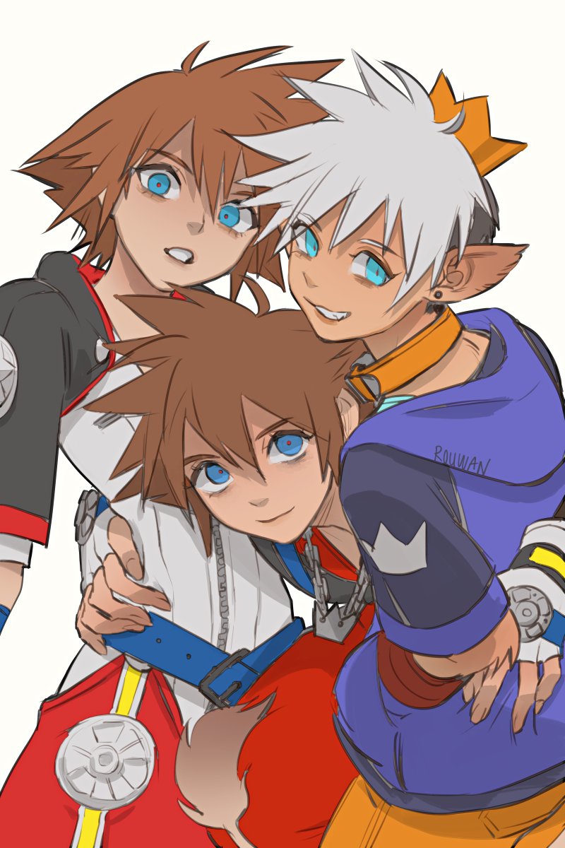 sora (kingdom hearts and 1 more) drawn by rouwan