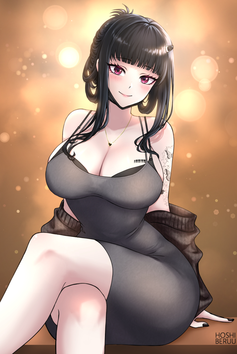 d (goddess of victory: nikke) drawn by hoshiberuu