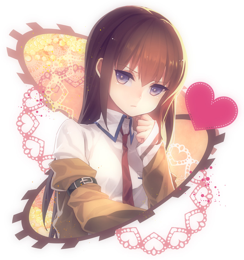 makise kurisu (science adventure and 1 more) drawn by misti