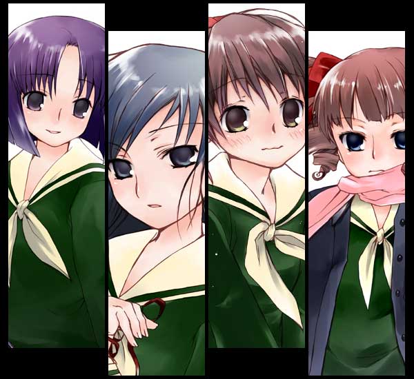 fukuzawa yumi, ogasawara sachiko, matsudaira touko, and mizuno youko (maria-sama ga miteru) drawn by tsukamoto_miei