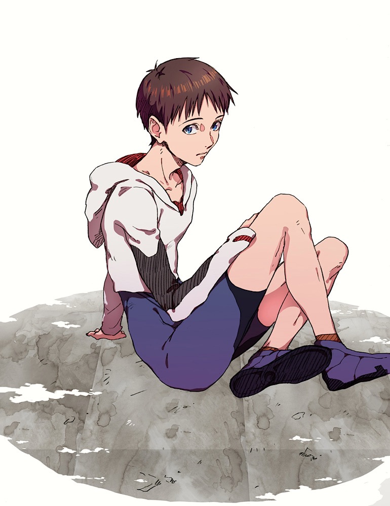 ikari shinji (neon genesis evangelion and 2 more) drawn by ishizaki_miwako