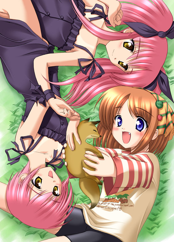 yamato suzuran, waha, kousaka alice, and kousaka maria (suigetsu) drawn by kishi_nisen