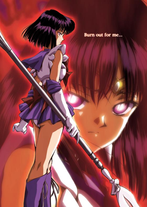 tomoe hotaru and sailor saturn (bishoujo senshi sailor moon) drawn by hino_ryutaro