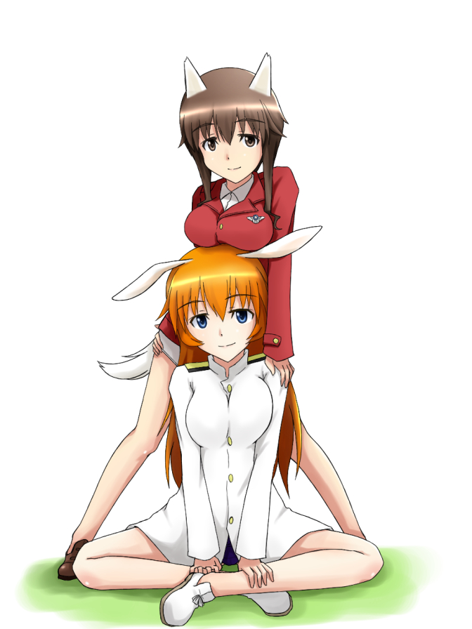 charlotte e. yeager and takei junko (world witches series and 2 more) drawn by isosceles_triangle_(xyzxyzxyz)