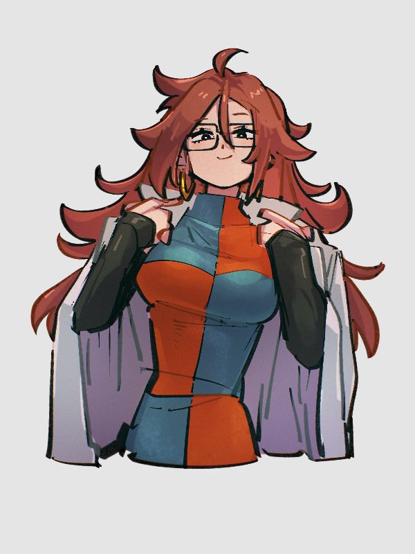 android 21 (dragon ball and 1 more) drawn by kemachiku