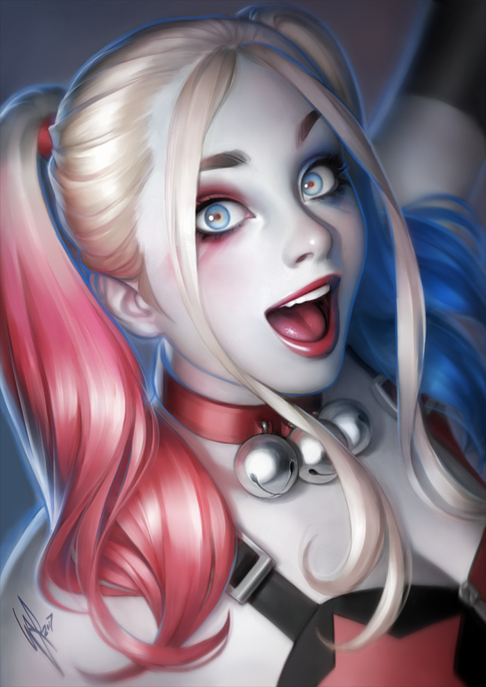 harley quinn (dc comics and 2 more) drawn by warren_louw